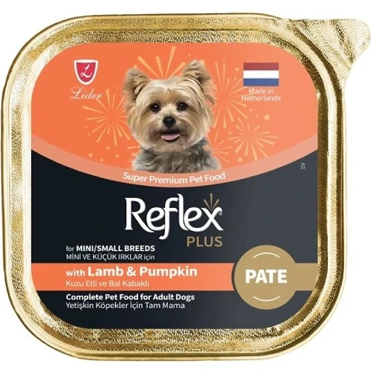 ووم سگ رفلکس پلاس طعم بره و کدو تنبل پته